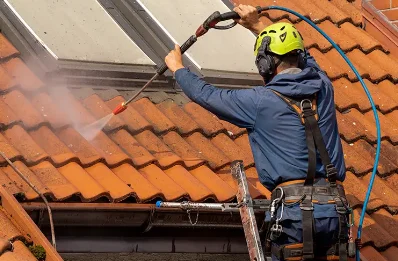 Démoussage et hydrofuge de toiture à Saussy